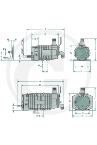 Obrázok pre Vývěva na fekál HERTELL KD-14.000, vakuové čerpadlo, kompresor kapacita 14000 l/min