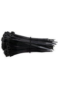 Obrázok pre Vázací pásky stahovací na kabely 140 x 3,6 mm černé polyamidové 100 ks