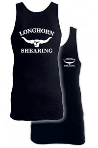 Obrázok pre Prodloužené bavlněné tílko Longhorn velikost M barva černá