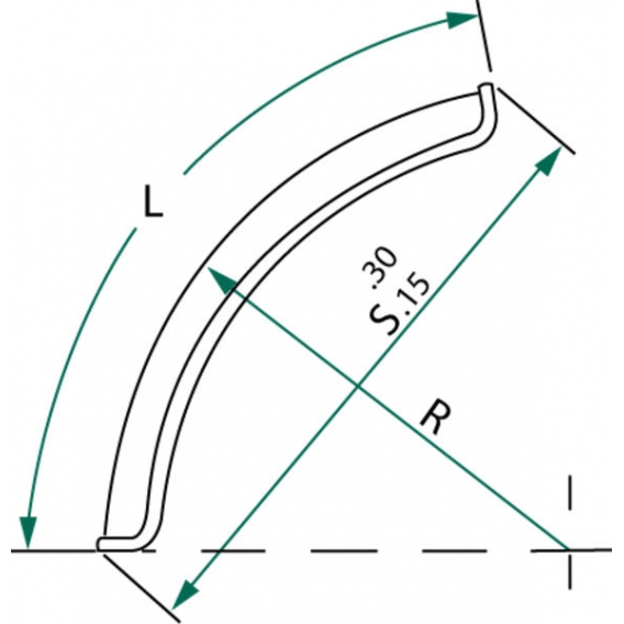 Obrázok pre Umělohmotný čtvrtblatník pro jedno a dvouřadá kola šířka 400 mm délka 700 mm