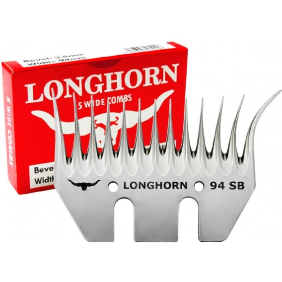 Obrázok pre Spodný široký nôž Longhorn 94 mm krátky úkos 3,5 mm na strihanie oviec