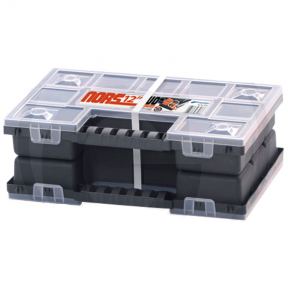 Obrázok pre Plastový box na drobné díly, hřebíky, šrouby 344 x 249 x 50 mm odnímatelné přepážky