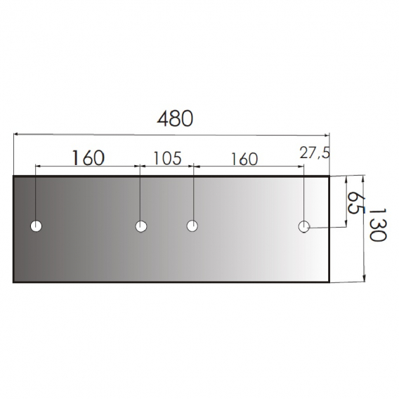 Obrázok pre Plaz 480 x 130 mm na pluh Niemeyer WST430 AgropaGroup
