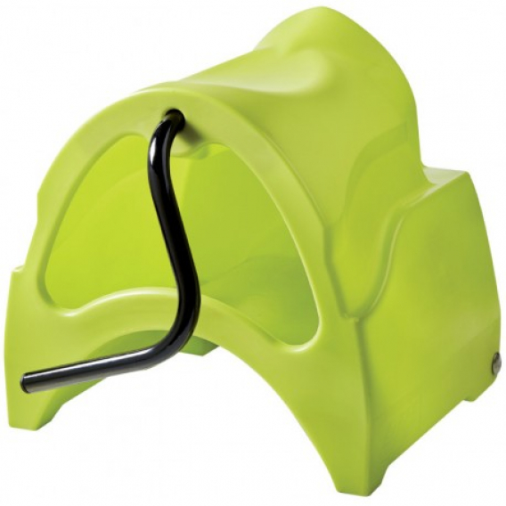 Obrázok pre Pojízdný plastový držák na sedlo s rukojetí a přihrádkou na příslušenství barva pistáciová