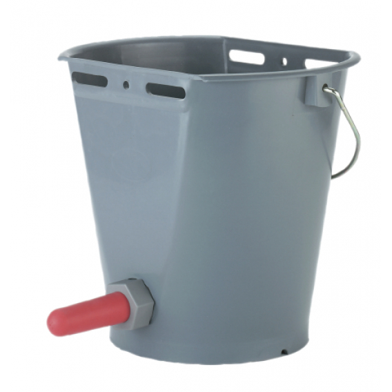 Obrázok pre Napájecí kbelík s dudlíkem pro telata plastový 8 l