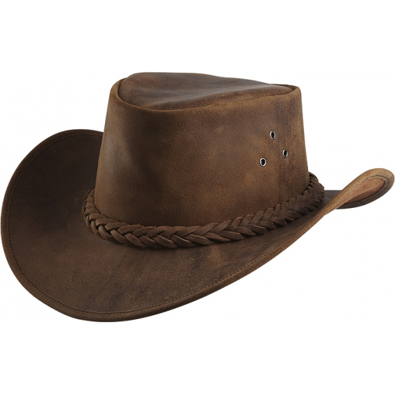 Obrázok pre Westernový klobouk RANDOL'S Antique kožený hnědý XL