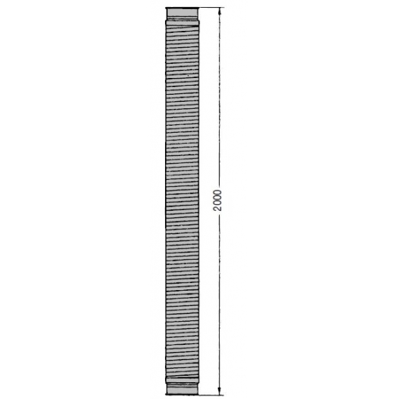 Obrázok pre OK 160 Ocelová ohebná hadice Kongskilde 2 m
