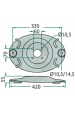 Obrázok pre Žací disk na diskovou sekačku Pottinger  NovaCat, NovaDisc rozteč 339 mm