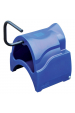Obrázok pre Pojízdný plastový držák na sedlo s rukojetí a přihrádkou na příslušenství, barva modrá