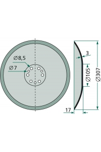 Obrázok pre Válcový kotouč, disk pro CX secí botku vhodný pro Accord