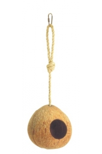 Obrázok pre Hnízdo kokosový ořech na laně 12 cm