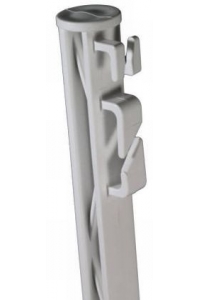 Obrázok pre Bílý plastový sloupek 105 cm s ocelovou špičkou pro elektrický ohradník zesílené provedení
