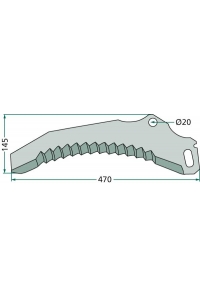 Obrázok pre Nůž pro sběrací vozy vhodný pro Pöttinger SiloProfi Trend 21T