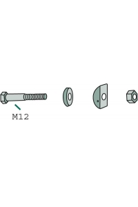 Obrázok pre Upevnění pera pro obraceče komplet (starý tvar do roku 1985) vhodné pro Deutz Fahr KH 4 S