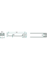 Obrázok pre Pero pro obraceče vhodné pro Pöttinger rotační obraceče HIT 30, 40, 47, 54