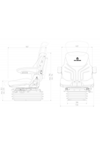 Obrázok pre Traktorová sedačka Grammer MAXIMO Comfort Plus MSG 95A/731
