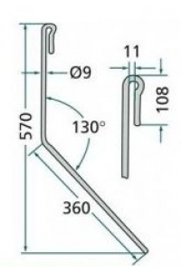 Obrázok pre Zavlačovací pero pro přesné secí brány II/III vhodné pro Amazone 952459