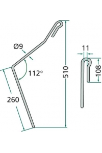 Obrázok pre Zavlačovací pero pro přesné secí brány II vhodné pro Amazone typ AD-P2 dlouhé