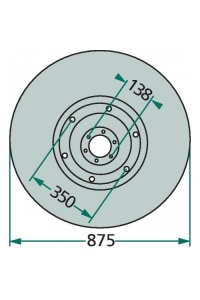Obrázok pre Kluzný talíř pro bubnové žací lišty Deutz-Fahr KM24 a Pöttinger TM II S, Cat 185