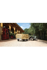 Obrázok pre Ruční vozík kovový La GÉE čtyřkolový na balíky sena a slámy bez přední a zadní zábrany