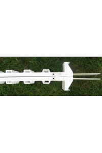 Obrázok pre Bílý plastový sloupek Standard 105 cm s ocelovou špičkou pro elektrický ohradník