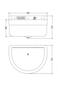 Obrázok pre Nástěnný půlkruhový žlab GAUN Pegaso pro koně, skot a kozy