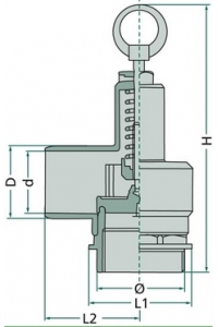 Obrázok pre MZ pojistný ventil pro fekální vozy s hadicovým přípojem 2
