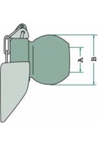 Obrázok pre Koule s límcem kat. 1-2 do spodních ramen hydrauliky tříbodového závěsu traktoru