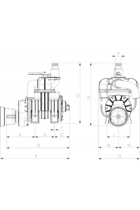 Obrázok pre Vakuové čerpadlo B&P MEC 5000 M, kompresor s olejovým čerpadlem kapacita 6150 l/min