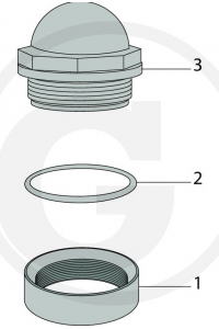 Obrázok pre MZ ocelový navařovací kroužek pro průhledný kryt na sifon závit 2