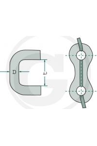 Obrázok pre Jistící kolík pro zámek řetězu na rozmetadlo hnoje 3x85 mm univerzální
