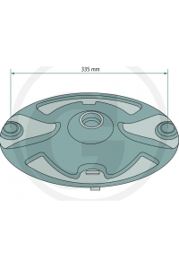 Obrázok pre Žací disk 335 mm vhodný pro Kuhn GMD 44, 55, 66, 77 diskové sekačky