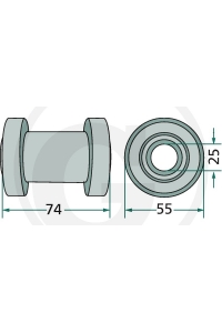 Obrázok pre Náboj kola vhodný pro obraceče Deutz-Fahr KH 4S/D, 20D, 40, KS 80D, 80DN