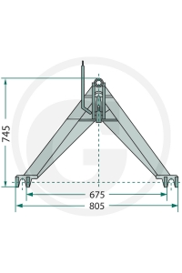 Obrázok pre Trojúhelníkový mezirám kat. 1 do 1200 kg