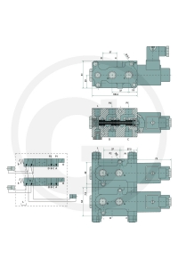 Obrázok pre Hydraulický rozvaděč 6/2 cestný elektromagnetický ventil SWV-E-12V DSV 6
