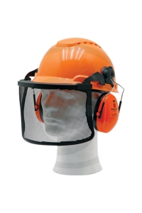 Obrázok pre Dřevorubecká helma Granit Comfort v kombinaci se sluchátky a ochraným štítem Designet 3M