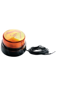 Obrázok pre LED maják oranžový výstražný 12V/24V 12 LED diod 14W nízká konstrukce magnetická pata