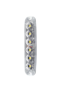 Obrázok pre LED přední blikačka svislá vertikální 12V/24V 6 LED diod se žlutým světlem