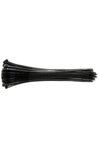 Obrázok pre Vázací pásky stahovací na kabely 395 x 7,8 mm černé polyamidové 100 ks