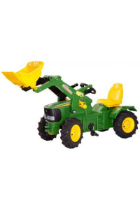 Obrázok pre Rolly Toys - šlapací traktor John Deere 6210 R s nakladačem a pneumatikami plněnými vzduch