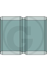 Obrázok pre Ocelové pouzdro s mazáním vnitřní průměr 30 vnější 40 délka 30 mm pro rypadla a nakladače