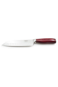 Obrázok pre Kuchyňský nůž SANTOKU 18 cm RUBY rovný dřevěná střenka dárková kazeta