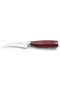 Obrázok pre Loupací nůž na ovoce a zeleninu 9 cm RUBY prohnutý dřevěná střenka dárková kazeta