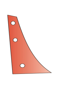 Obrázok pre Výměnný díl levý na pluh Kverneland, Pöttinger 375 x 170 x 7 mm trojúhelník AgropaGroup