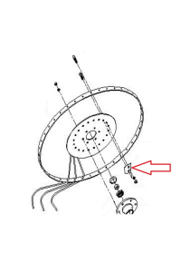 Obrázok pre Upevňovací destička, podložka pera na univerzální obraceč a shrnovač sena Rozmital SP4-205