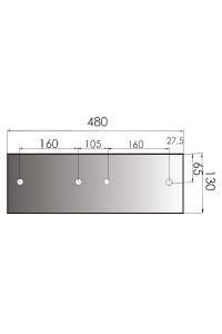 Obrázok pre Plaz 480 x 130 mm na pluh Niemeyer WST430 AgropaGroup