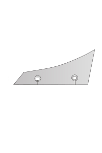 Obrázok pre Výměnný díl levý na pluh Kverneland, Pöttinger 073251 305 x 37 x 8 mm AgropaGroup