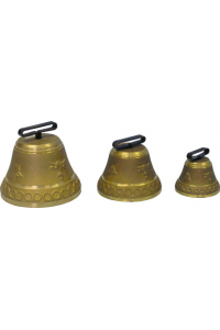 Obrázok pre Pastevní kravský zvon, zvonec pro skot litý z mosazi průměr 180 mm