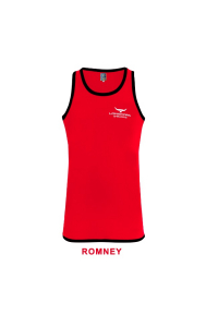 Obrázok pre Bavlněné tílko s prodloužením na zádech Longhorn velikost XL barva červená Romney