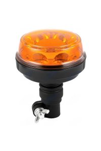 Obrázok pre LED zábleskový maják, oranžový výstražný 12V/24V 8x3W na nástrčnou trubku